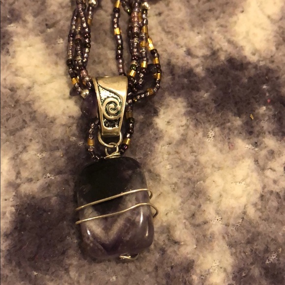 Necklaces 3, amethyst. - Picture 3 of 7